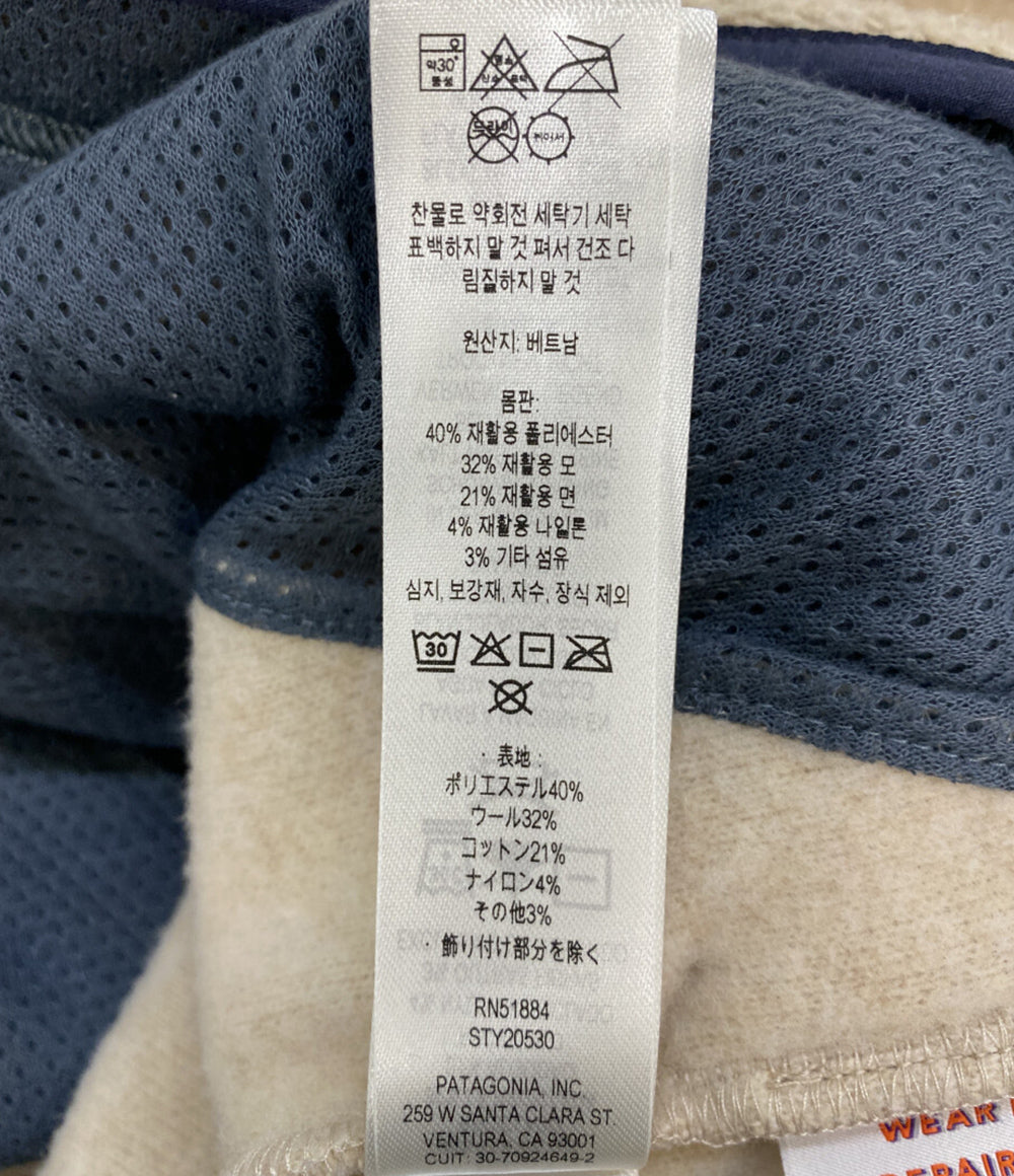Patagonia フリースジャケット NATURAL BLEND SNAP-T メンズ SIZE M パタゴニア