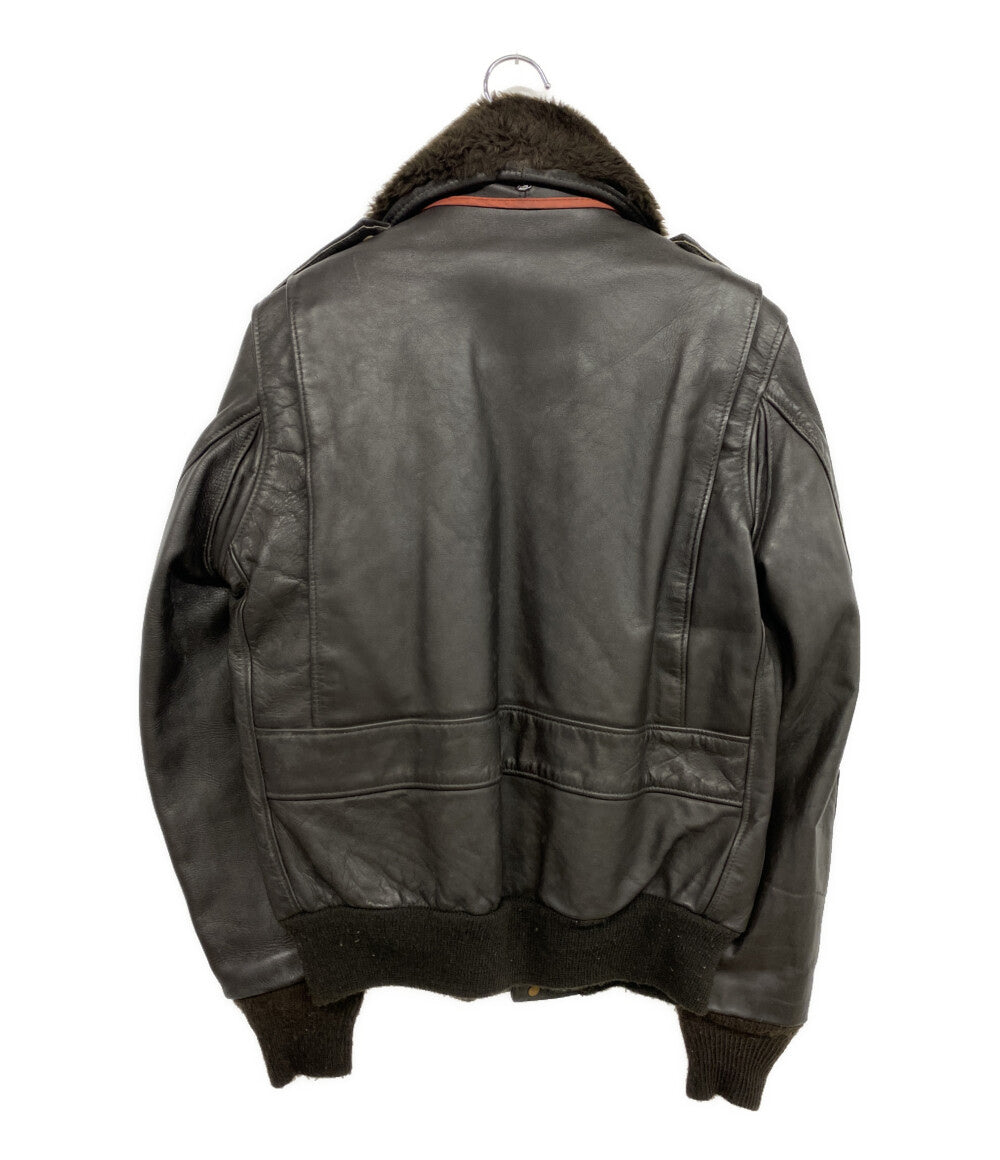 Schott　size38　フライトジャケット　ライナー付き　ブラウン SCHOTT フライトジャケット G-1 ライナー付き ブラウン メンズ SIZE 36