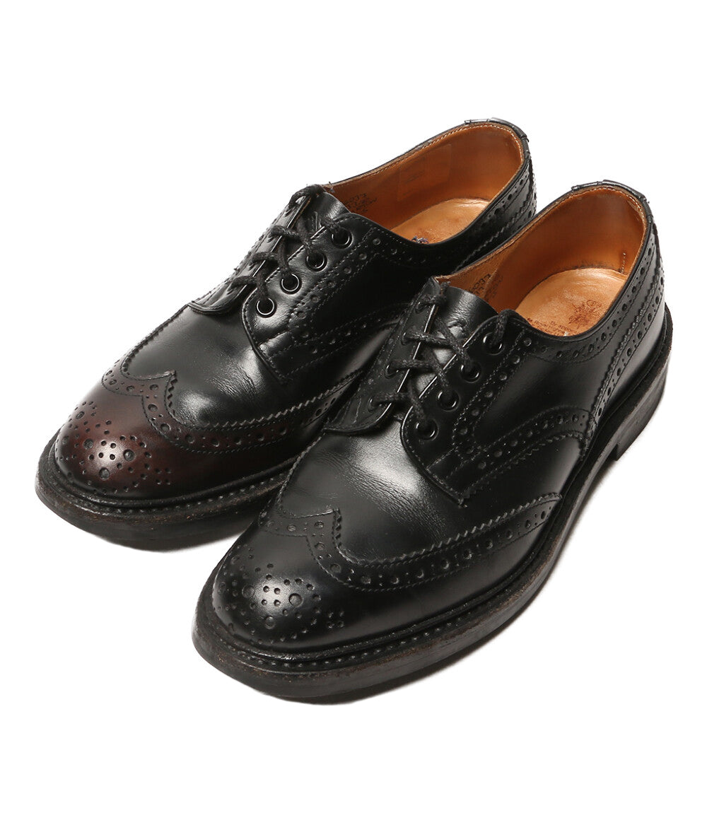 Tricker's ウィングチップ シューズ ブラック TRICKER'S ウィングチップ BOURTON ビジネスシューズ ブラック メンズ
