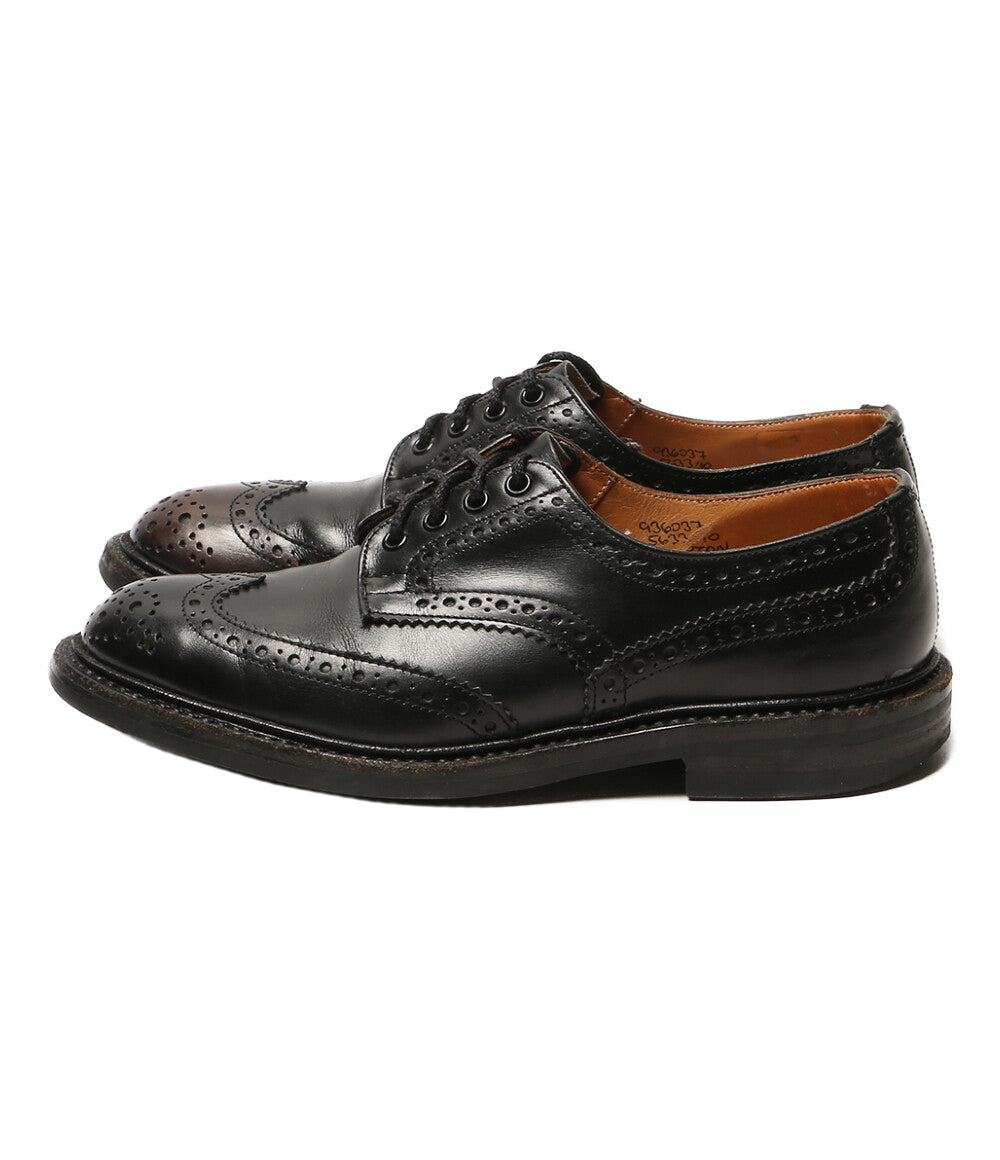 Tricker's ウィングチップ シューズ ブラック TRICKER'S ウィングチップ BOURTON ビジネスシューズ ブラック メンズ