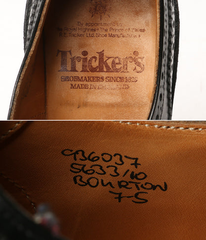 TRICKER'S ウィングチップ BOURTON ビジネスシューズ ブラック メンズ SIZE 7.5 トリッカーズ