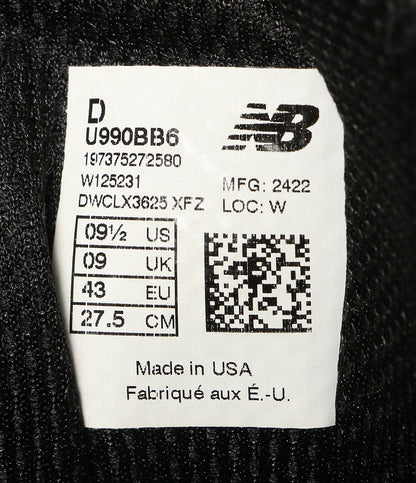 new balance スニーカー ブラック U990BB6 メンズ SIZE 27.5cm ニューバランス