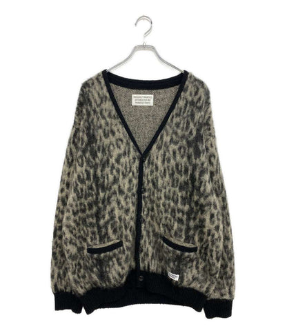 美品 WACKO MARIA モヘアカーディガン THE GUILTY PARTIES レオパード メンズ SIZE L ワコマリア