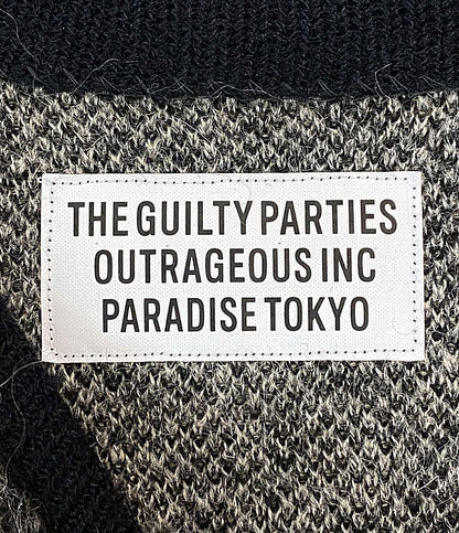 美品 WACKO MARIA モヘアカーディガン THE GUILTY PARTIES レオパード メンズ SIZE L ワコマリア