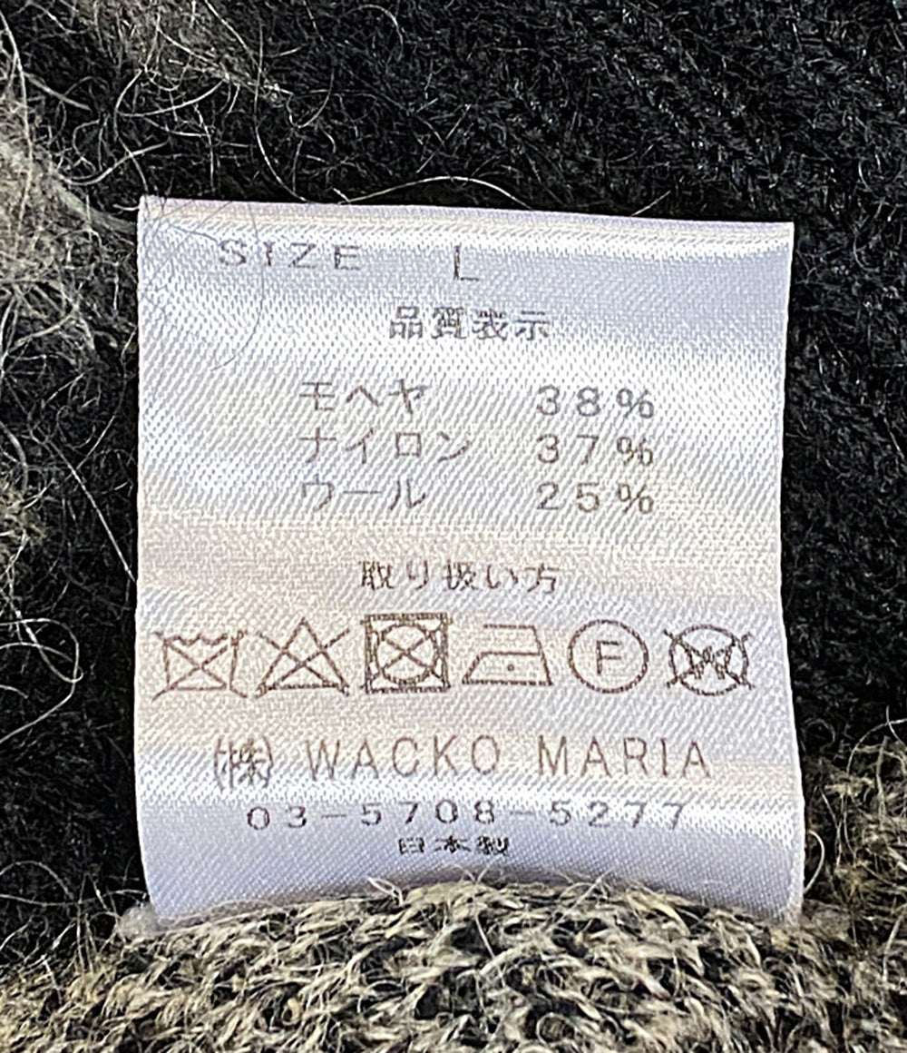 美品 WACKO MARIA モヘアカーディガン THE GUILTY PARTIES レオパード メンズ SIZE L ワコマリア