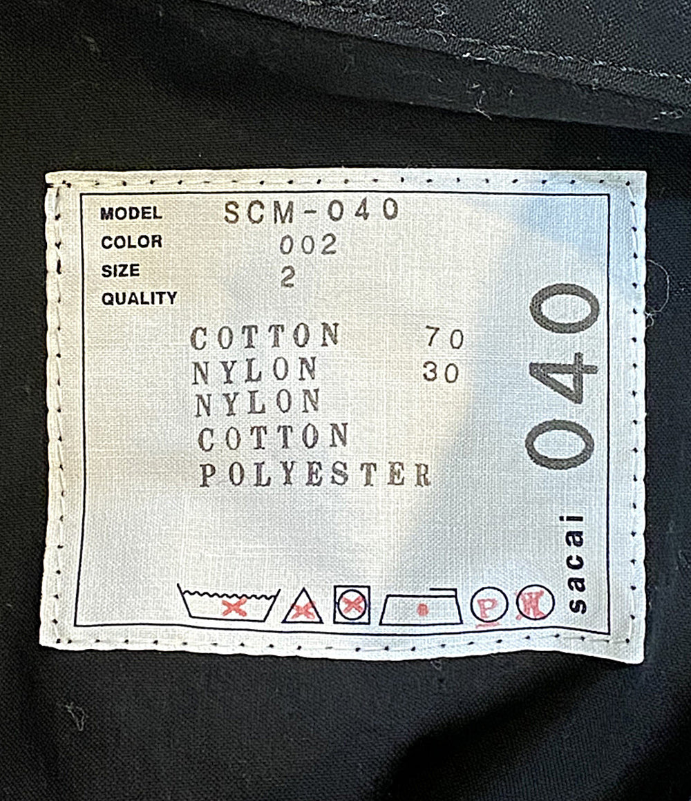 sacai 長袖シャツ Cotton Oxford × Nylon Twill Shirt AD2022 SCM-040 メンズ SIZE 2 サカイ