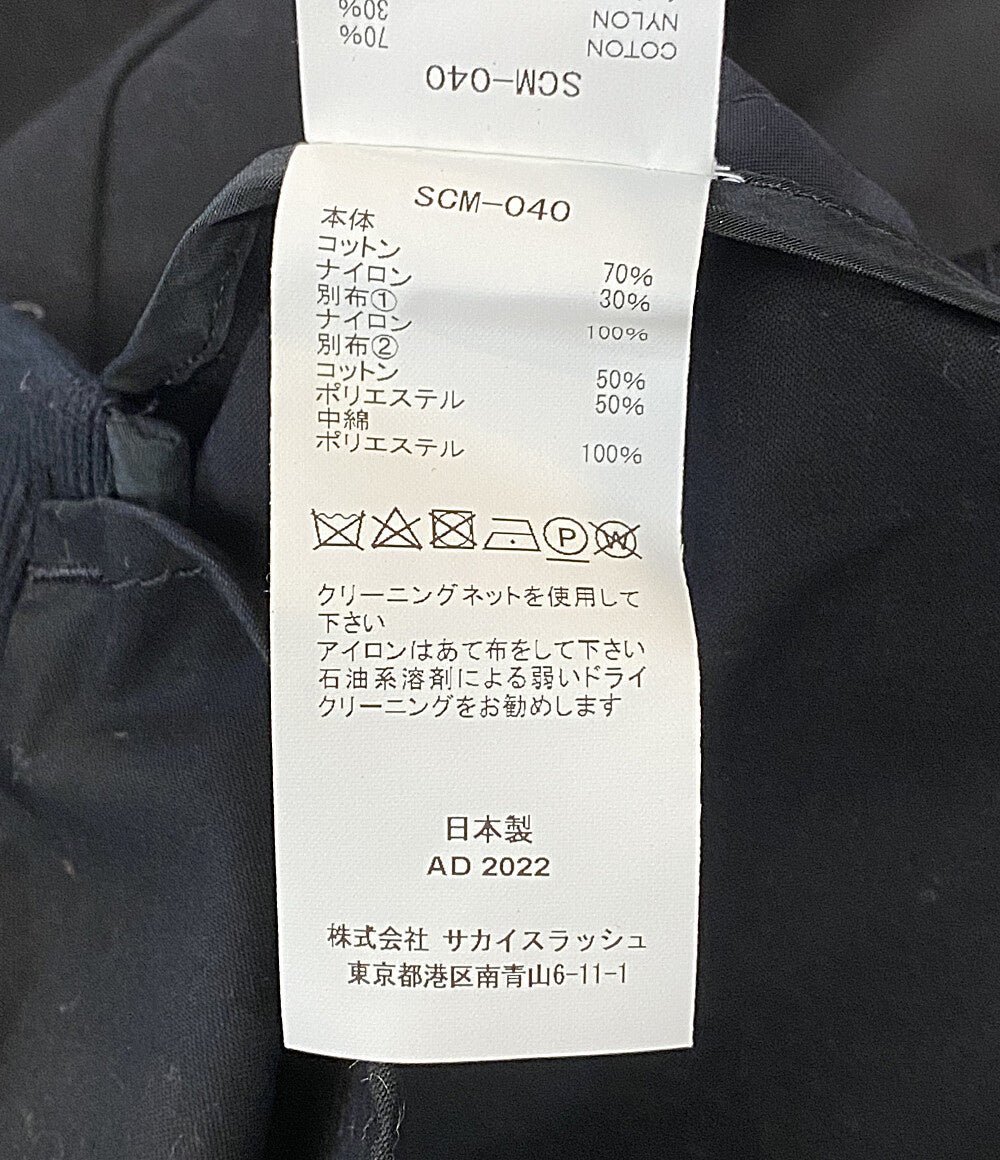 sacai 長袖シャツ Cotton Oxford × Nylon Twill Shirt AD2022 SCM-040