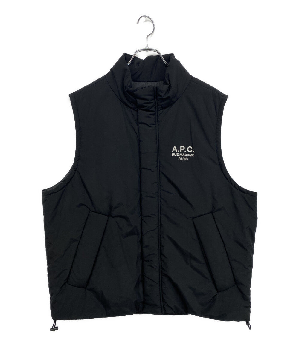 美品 A・P・C 中綿ベスト GILET RAYMOND ブラック 24236-1-37941 メンズ SIZE M アーペーセー