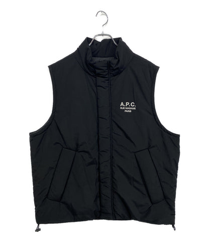 美品 A・P・C 中綿ベスト GILET RAYMOND ブラック 24236-1-37941 メンズ SIZE M アーペーセー