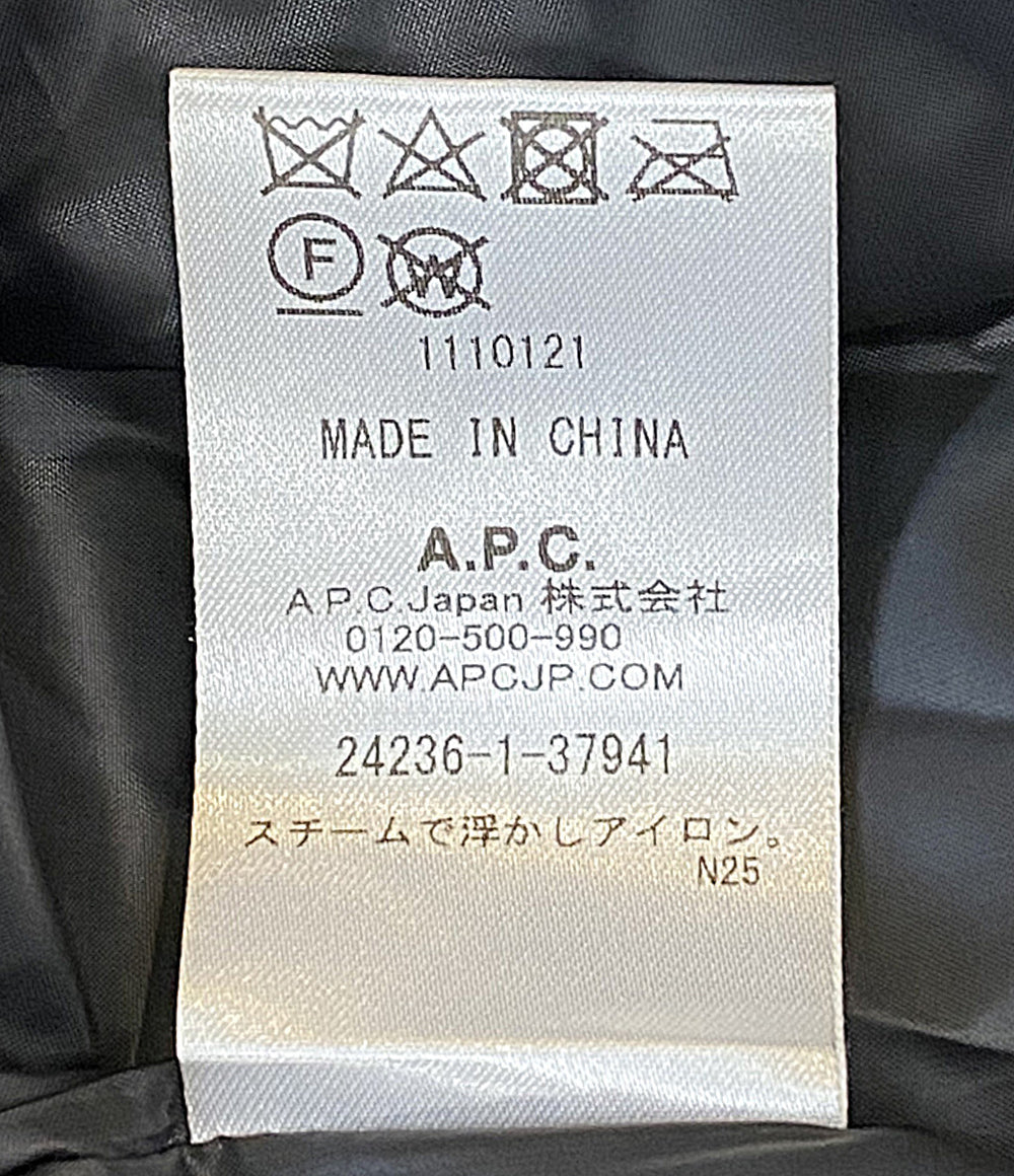 美品 A・P・C 中綿ベスト GILET RAYMOND ブラック 24236-1-37941 メンズ SIZE M アーペーセー