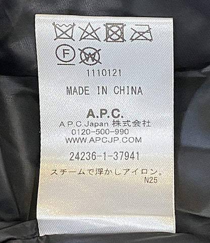 美品 A・P・C 中綿ベスト GILET RAYMOND ブラック 24236-1-37941 メンズ SIZE M アーペーセー