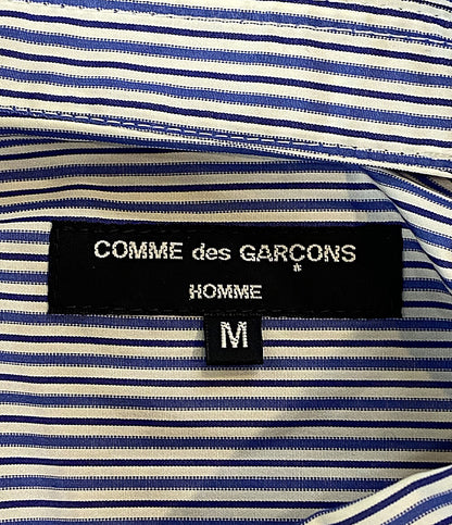 COMME des GARCONS HOMME 長袖シャツ ストライプシャツ 袖切替 キルティング 23AW HL-B021 メンズ SIZE M コムデギャルソンオム