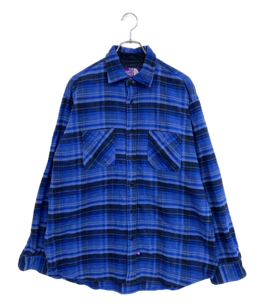 THE NORTH FACE PURPLE LABEL シャツジャケット Flannel Field Work Shirt N24G033 メンズ SIZE L ザノースフェイスパープルレーベル