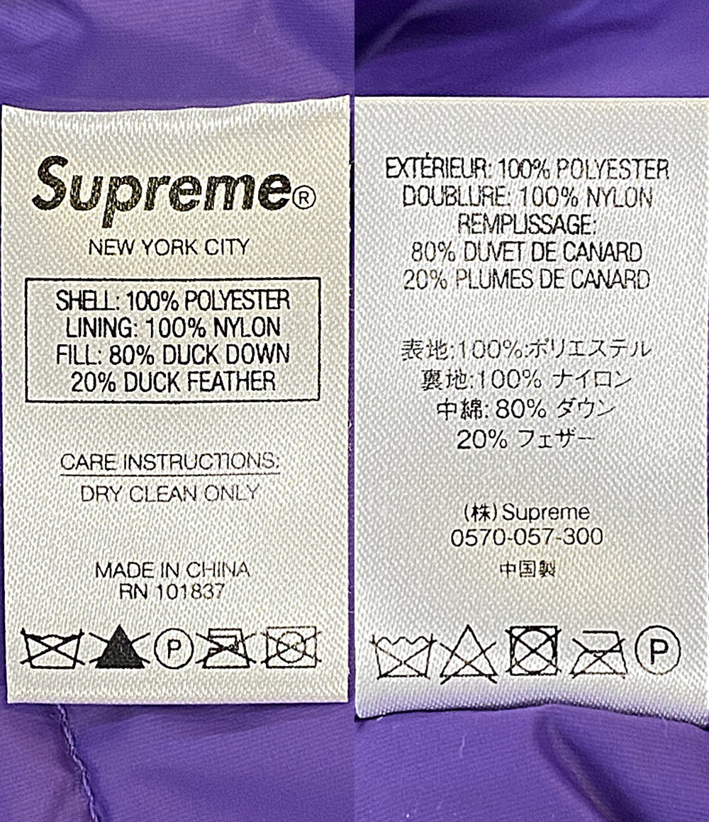 Supreme ダウンジャケット Micro Down Haif Zip Hooded Pullover 20AW メンズ SIZE S シュプリーム