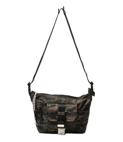 A.P.C. ショルダーバッグ besace trek 迷彩 メンズ アーペーセー
