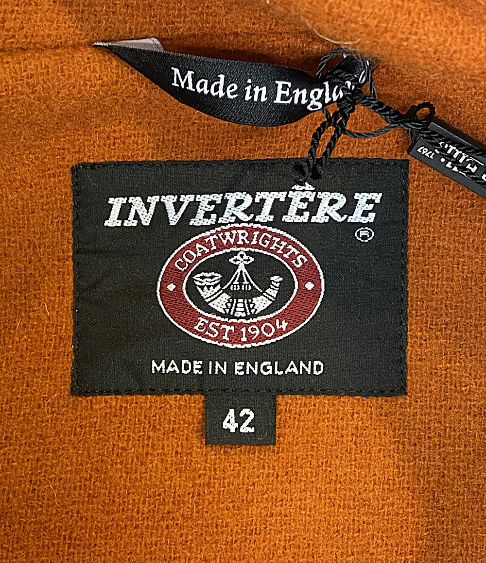 美品 INVERTERE インバーティア ダッフルコート Joshua Ellis エルメスオレンジ IV242JE25011 メンズ SIZE 42