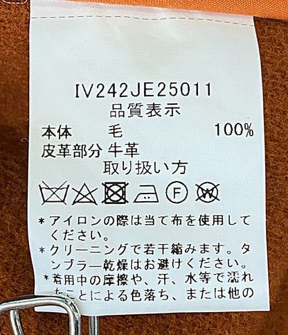 美品 INVERTERE インバーティア ダッフルコート Joshua Ellis エルメスオレンジ IV242JE25011 メンズ SIZE 42