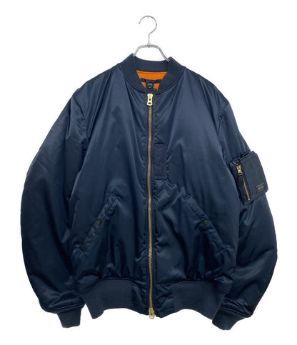 BUZZ RICKSON’S フライトジャケット×POTER MA-1 & WALLET ネイビー BR10521PT メンズ SIZE 40 バズリクソンズ