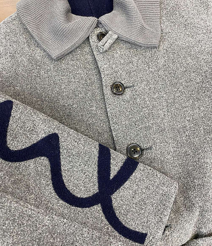 美品 PAUL SMITH ビッグロゴロングコート グレー 19AW PF-BM-44816 メンズ SIZE L ポール・スミス