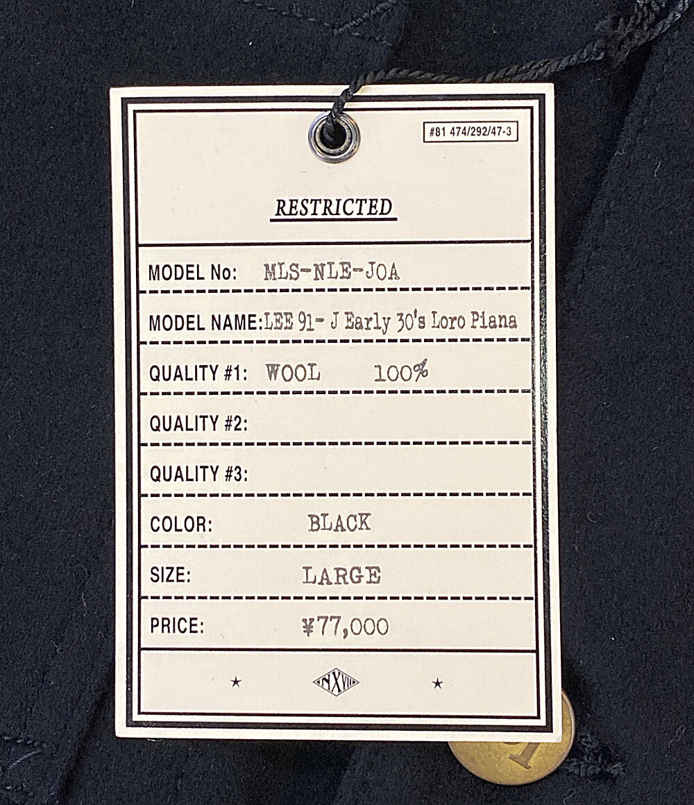 美品 NEXUSVII カバーオール ×Lee 91-J early 30s loro piana ブラック LBM-4343 メンズ SIZE L ネクサスセブン