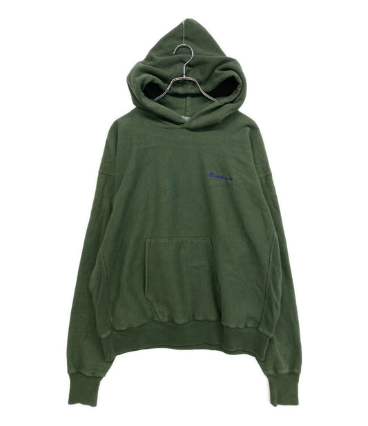 SAINT Mxxxxxx パーカー ロゴ刺繍 ヴィンテージ加工 グリーン 23AW SM-A23-0000-029 メンズ SIZE L セントマイケル