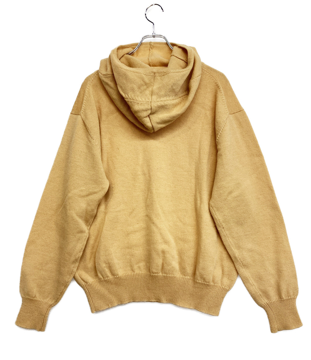 YOHJI YAMAMOTO POUR HOMME 80s 丸ロゴ フーディーニット ベージュ メンズ SIZE M ヨウジヤマモトプールオム