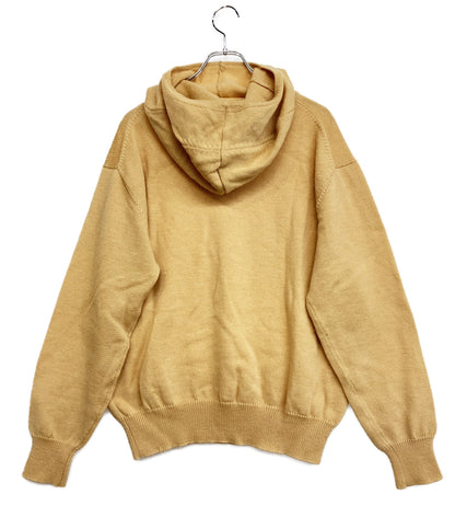 YOHJI YAMAMOTO POUR HOMME 80s 丸ロゴ フーディーニット ベージュ メンズ SIZE M ヨウジヤマモトプールオム