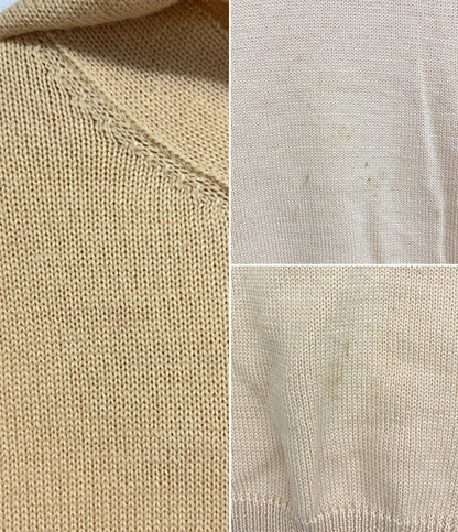 YOHJI YAMAMOTO POUR HOMME 80s 丸ロゴ フーディーニット ベージュ メンズ SIZE M ヨウジヤマモトプールオム