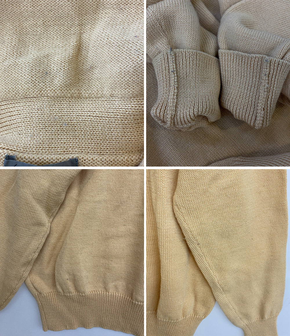 YOHJI YAMAMOTO POUR HOMME 80s 丸ロゴ フーディーニット ベージュ メンズ SIZE M ヨウジヤマモトプールオム