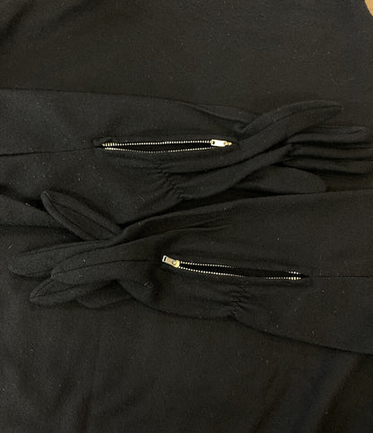 YOHJI YAMAMOTO POUR HOMME ニット 92AW グローブ付きハイネック ブラック メンズ SIZE M ヨウジヤマモトプールオム