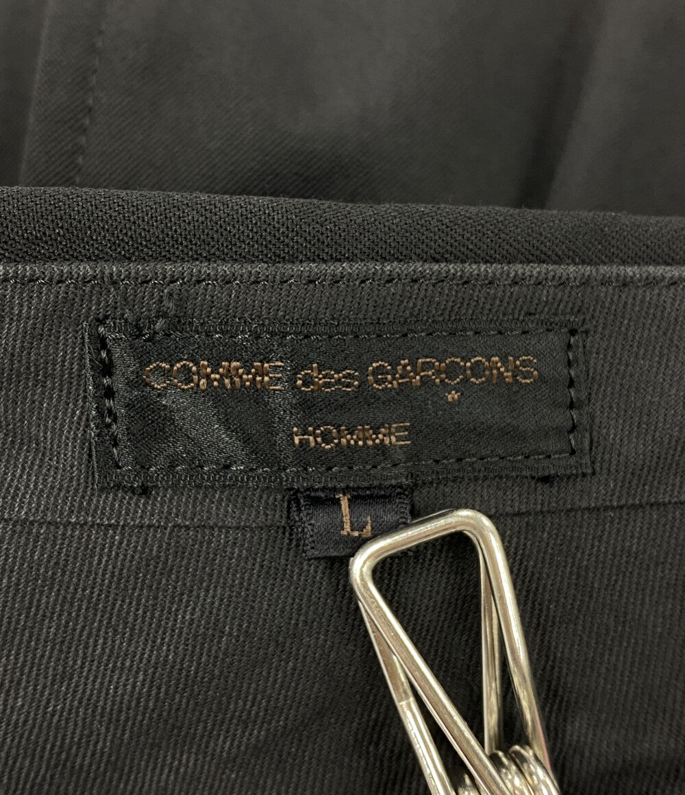 COMME des GARCONS HOMME パンツ 98SS スラックス ウールギャバ ブラック HP-17030L メンズ SIZE L コムデギャルソンオム