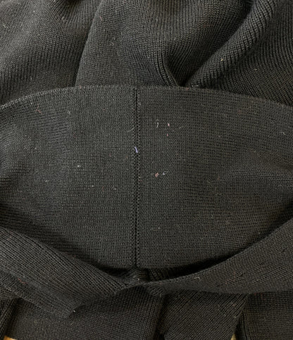YOHJI YAMAMOTO POUR HOMME 80s 丸ロゴ 変形カラーニット ブラック メンズ SIZE M ヨウジヤマモトプールオム