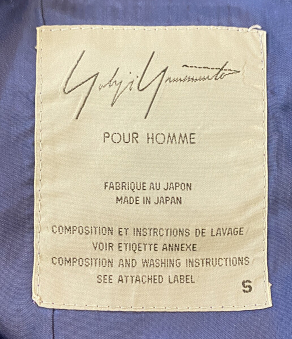 YOHJI YAMAMOTO POUR HOMME テーラードジャケット 91AW ベロア ブルー メンズ SIZE S ヨウジヤマモトプールオム