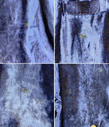 YOHJI YAMAMOTO POUR HOMME テーラードジャケット 91AW ベロア ブルー メンズ SIZE S ヨウジヤマモトプールオム
