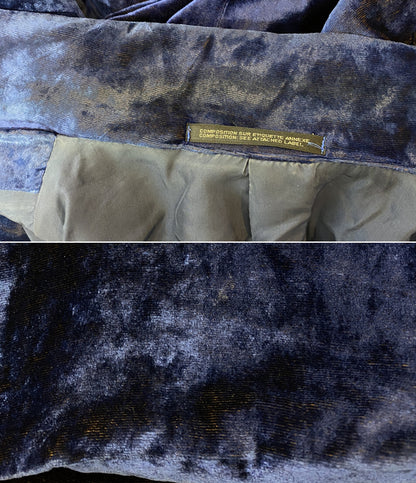 YOHJI YAMAMOTO POUR HOMME テーラードジャケット 91AW ベロア ブルー メンズ SIZE S ヨウジヤマモトプールオム