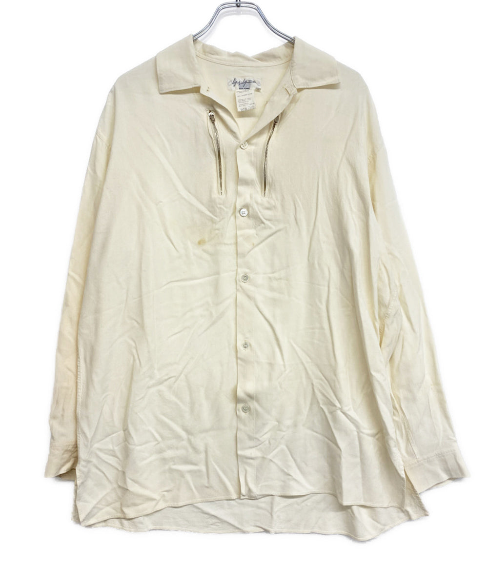 YOHJI YAMAMOTO POUR HOMME 91AW シャツジャケット メンズ SIZE M ヨウジヤマモトプールオム