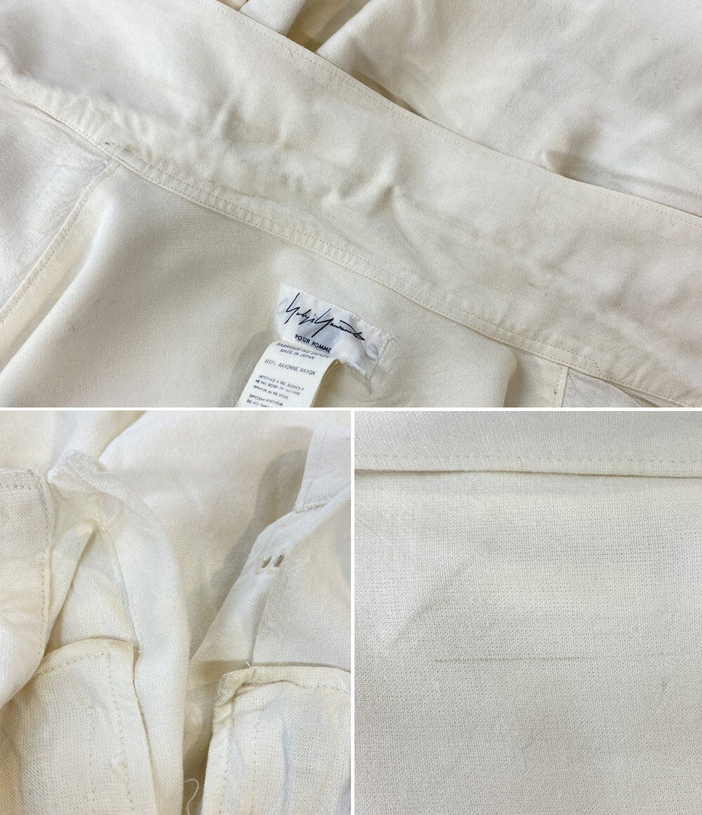 YOHJI YAMAMOTO POUR HOMME 91AW シャツジャケット メンズ SIZE M ヨウジヤマモトプールオム