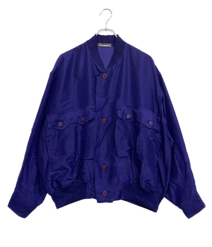 ISSEY MIYAKE MEN 80s 筆タグ シルクシャツジャケット パープル メンズ SIZE M イッセイミヤケ メン