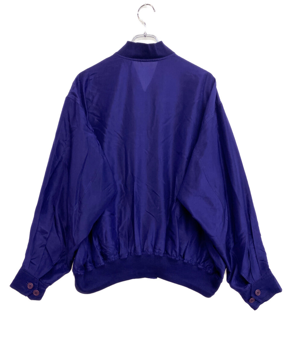 ISSEY MIYAKE MEN 80s 筆タグ シルクシャツジャケット パープル メンズ SIZE M イッセイミヤケ メン