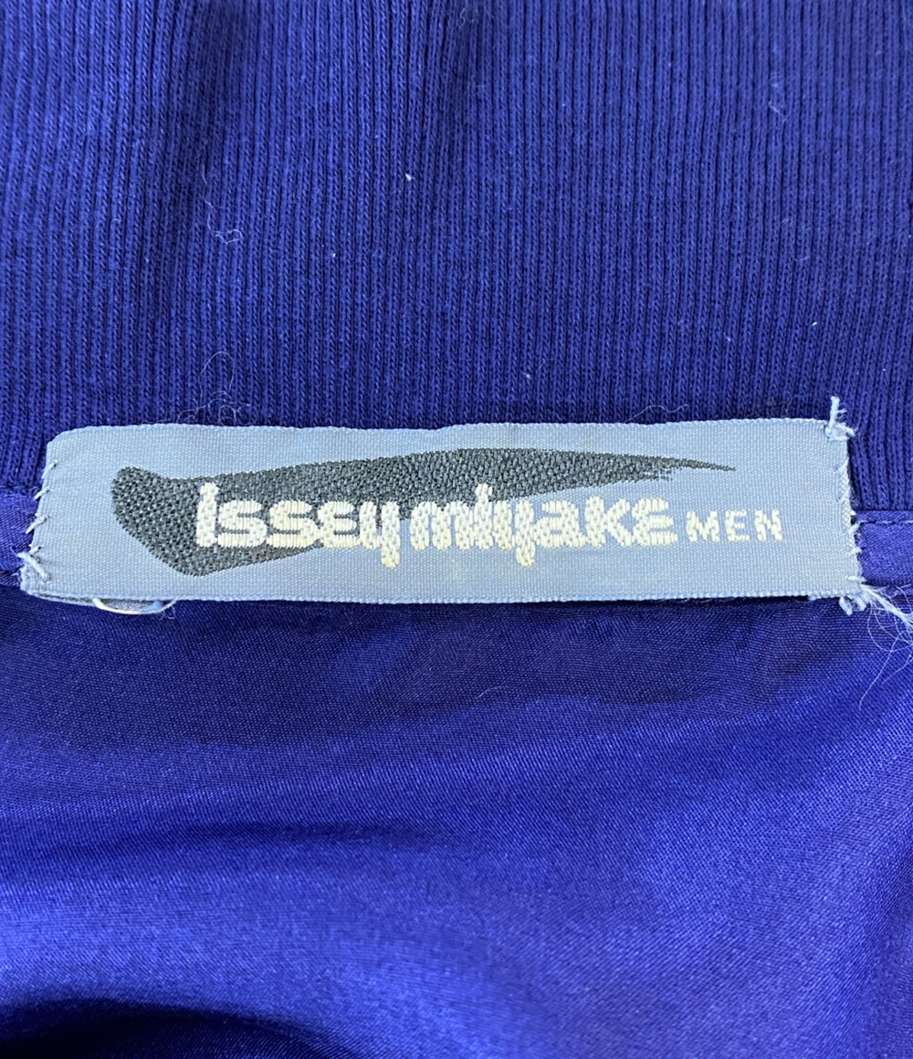 ISSEY MIYAKE MEN 80s 筆タグ シルクシャツジャケット パープル メンズ SIZE M イッセイミヤケ メン