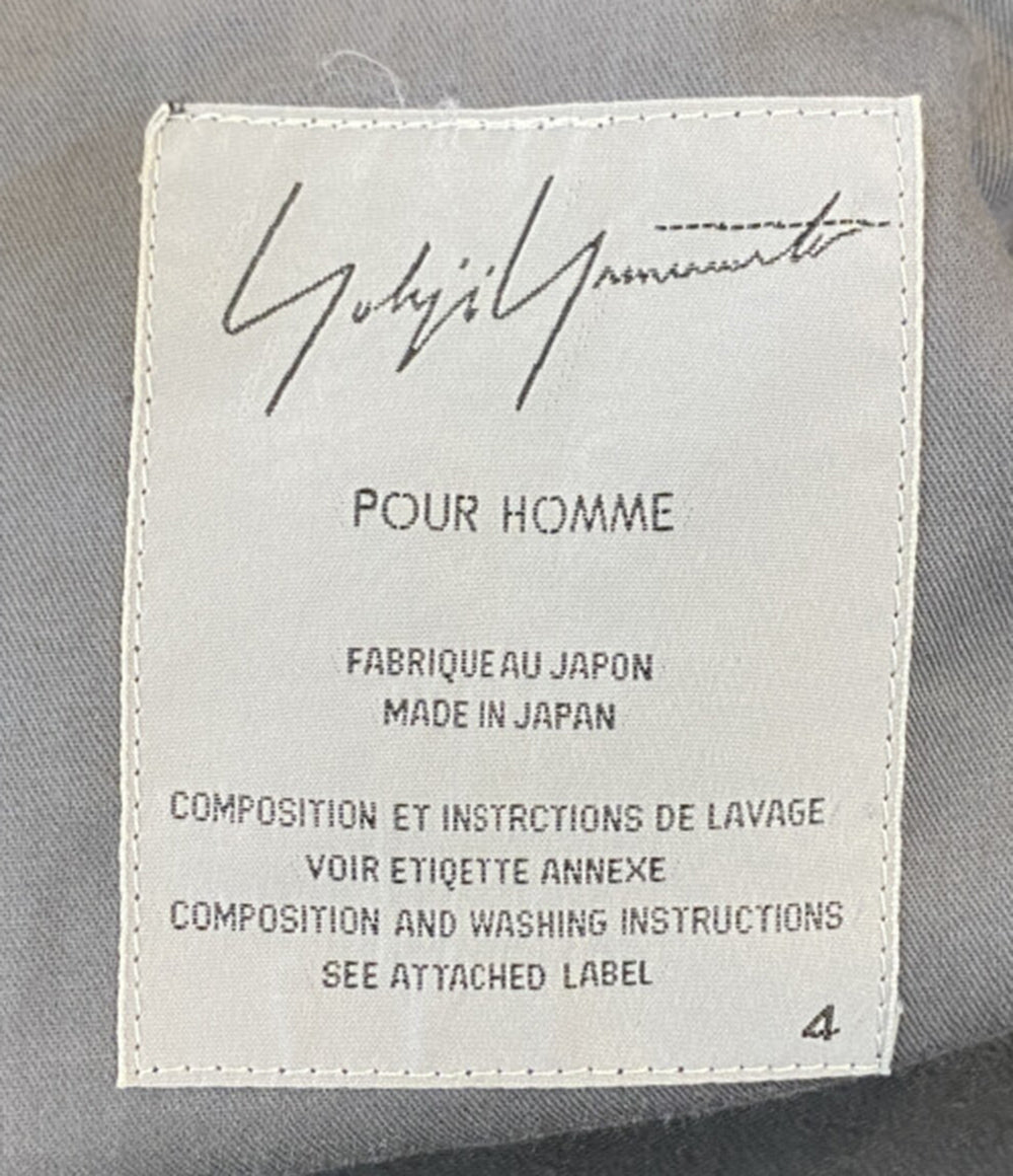 YOHJI YAMAMOTO POUR HOMME 01AW 外縫いテーラードジャケット ブラック メンズ SIZE 4 ヨウジヤマモトプールオム