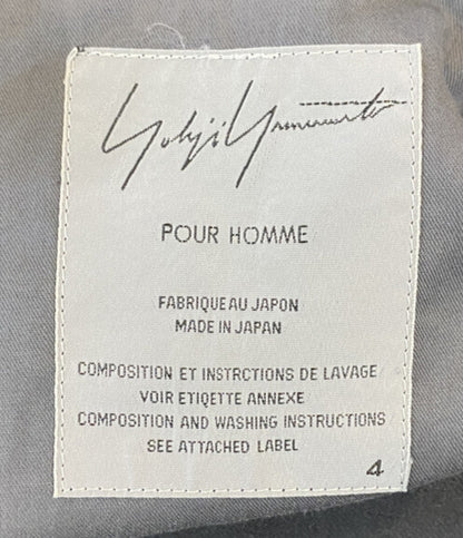 YOHJI YAMAMOTO POUR HOMME 01AW 外縫いテーラードジャケット ブラック メンズ SIZE 4 ヨウジヤマモトプールオム