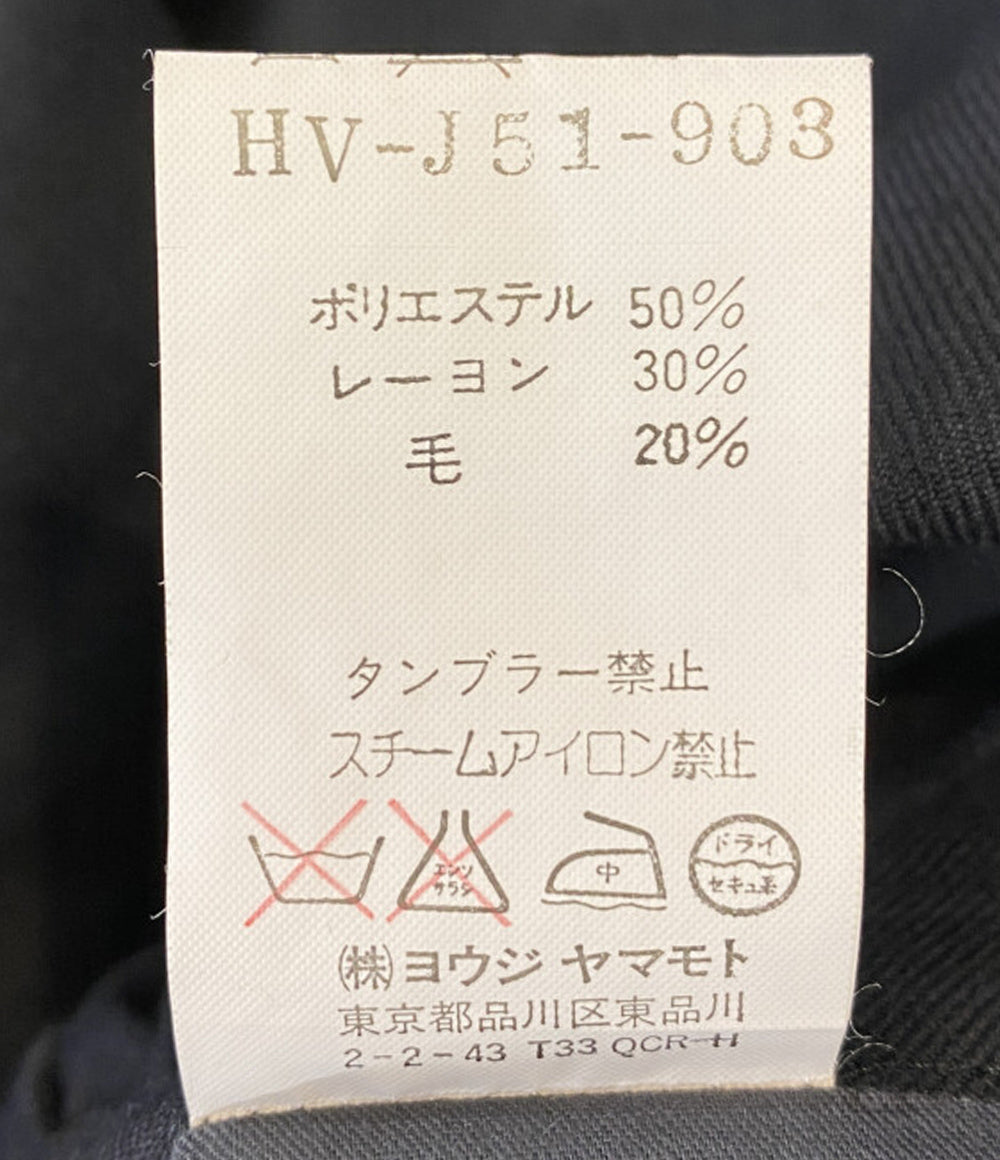 YOHJI YAMAMOTO POUR HOMME 01AW 外縫いテーラードジャケット ブラック メンズ SIZE 4 ヨウジヤマモトプールオム