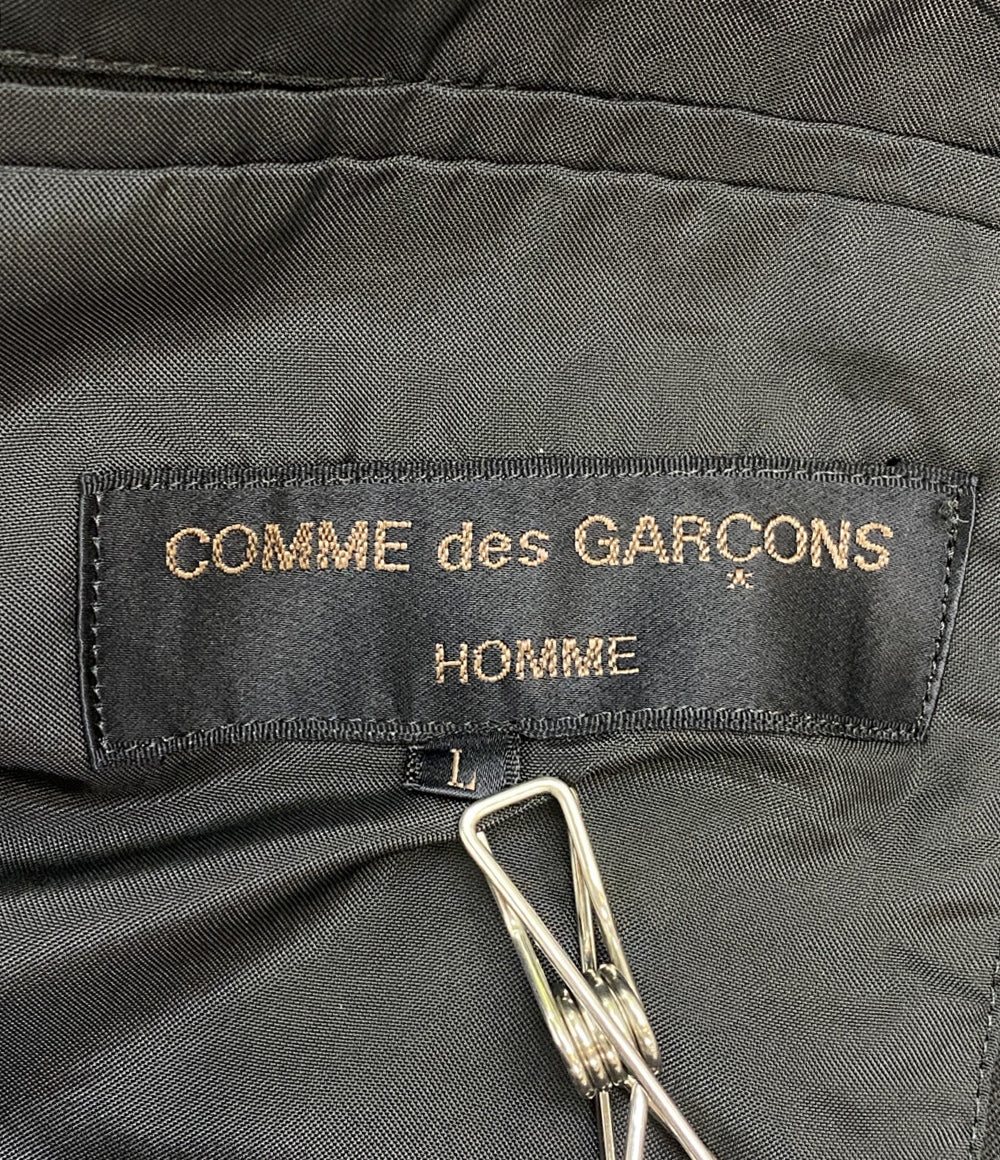COMME des GARCONS HOMME テーラードジャケット 98SS ウールギャバ ブラック メンズ SIZE L コムデギャルソンオム