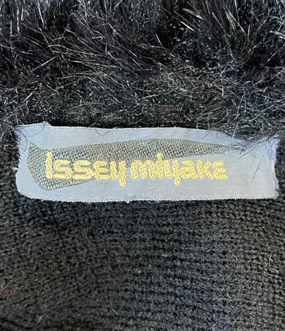 ISSEY MIYAKE 80s 筆タグ フェイクファーコート ボーダー メンズ SIZE L イッセイミヤケ