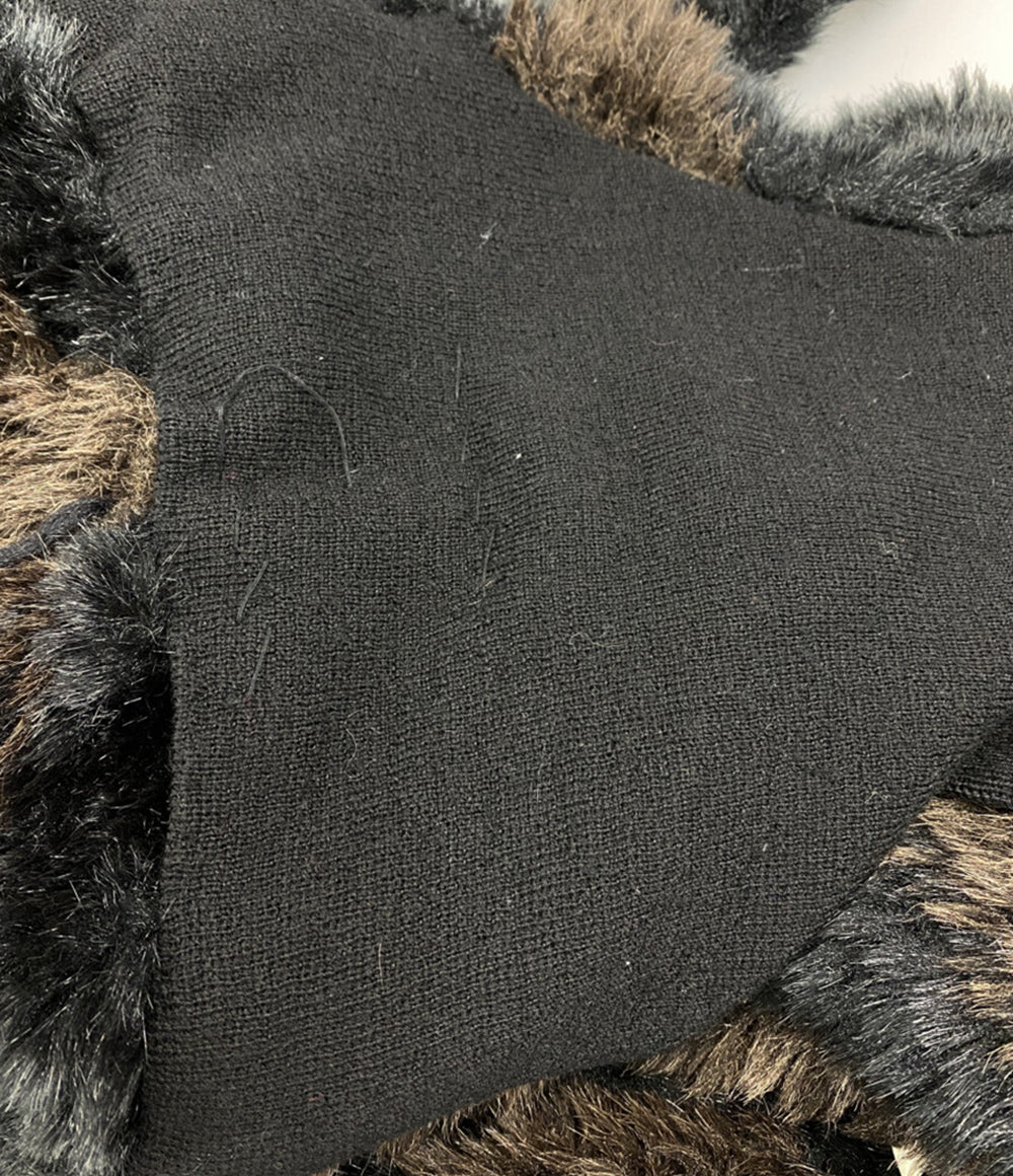 ISSEY MIYAKE 80s 筆タグ フェイクファーコート ボーダー メンズ SIZE L イッセイミヤケ
