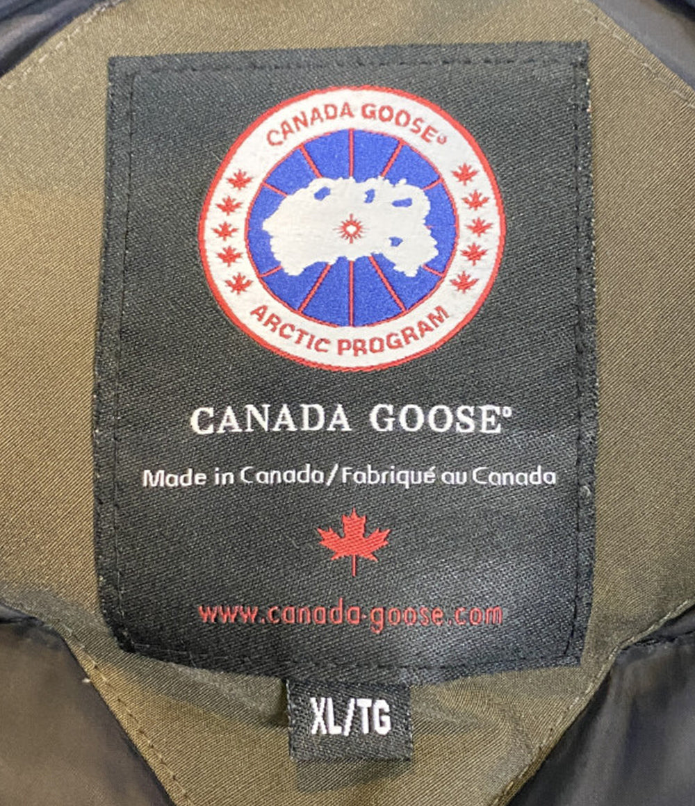 CANADA GOOSE ダウンジャケット カムループス カーキ 4078JM R メンズ SIZE XL カナダグース