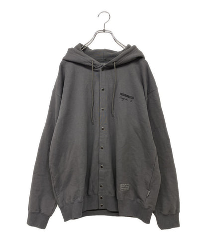 NEIGHBORHOOD×agnes b. アニエスベー パーカー EDK7SFK1 スナップボタン グレー メンズ SIZE L ネイバーフッド