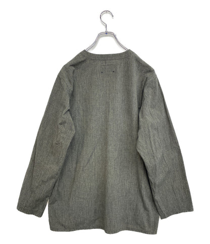 美品 MOJITO モヒート 長袖シャツ プルオーバー SLEEPING SHIRT 1954 ブラック メンズ SIZE M