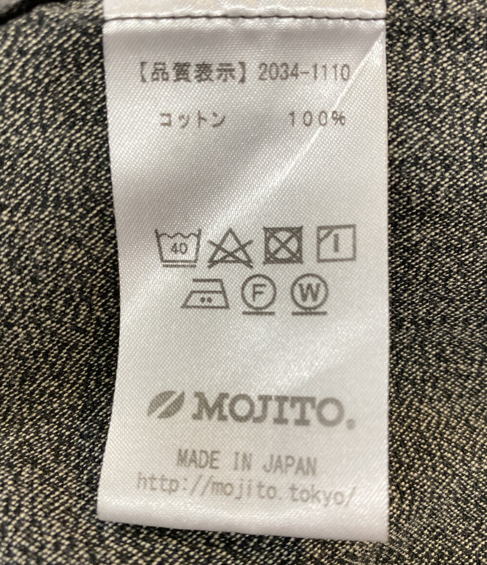 美品 MOJITO モヒート 長袖シャツ プルオーバー SLEEPING SHIRT 1954 ブラック メンズ SIZE M
